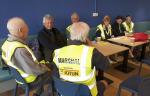 Before the briefing (Philip,John,Nigel,John, Mel, Simon and his wife.